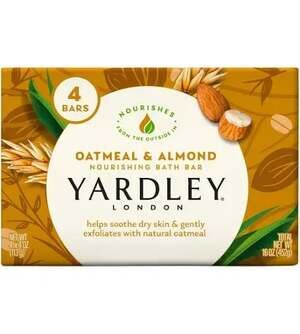Yardley London Oatmeal & Almond Nourishing Bath Bar (4 Count)